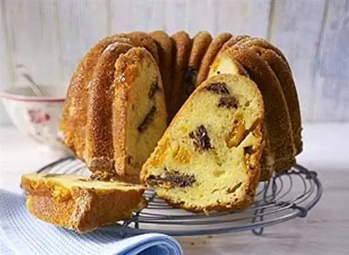 Гугельхупф абрикосовый с флорентийцами