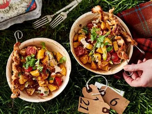Очень классный салат из запеченного картофеля