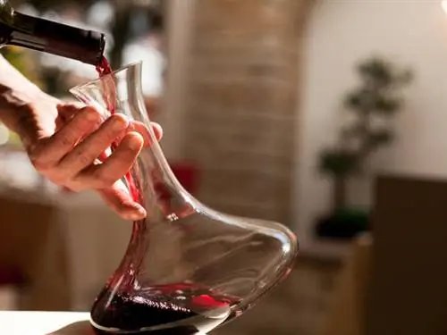 Пусть вино дышит с винным графином