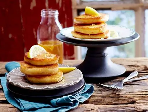 Лимонные оладьи