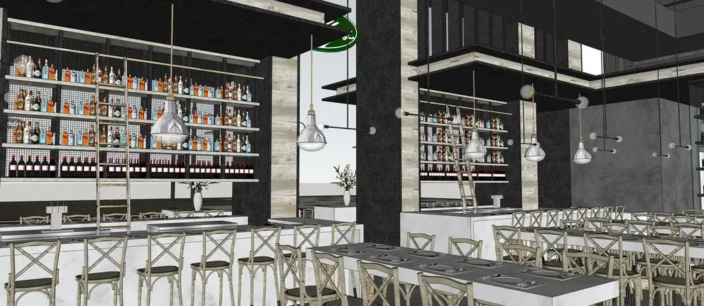 Визуализация Wally’s Wine & Spirits Визуализация Wally’s Wine & Spirits