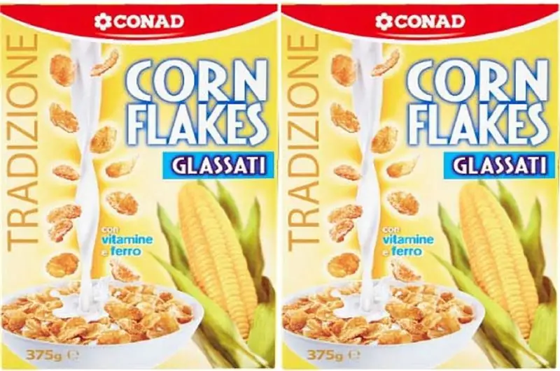 Conad, Замороженные кукурузные хлопья - Молино Николи: отзыв о риске аллергенов