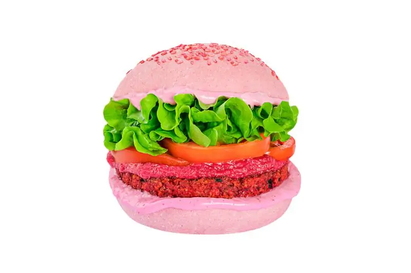 Flower Burger запускает бургер Барби - розовый и веганский