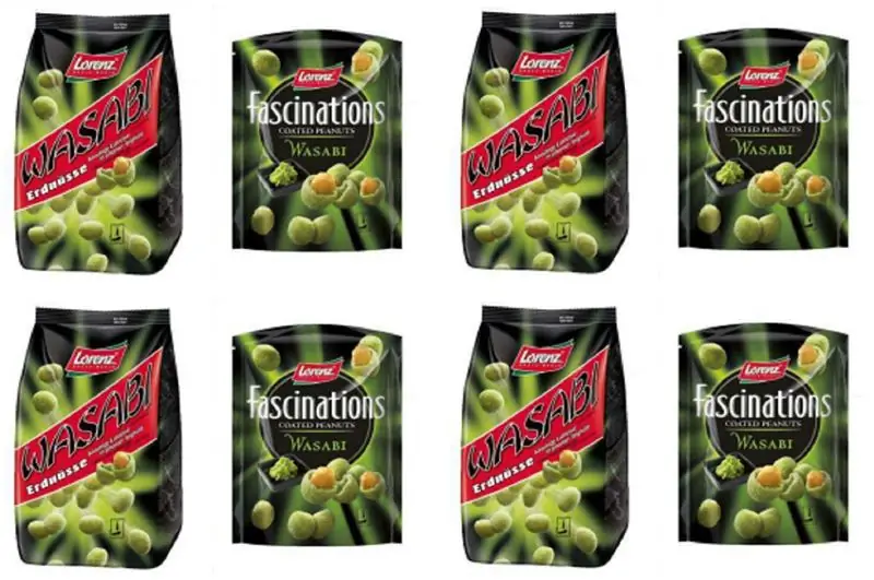 Erdnusse и Fascinations Coated Peanuts Wasabi от The Lorenz Bahlsen: отзыв о риске аллергенов