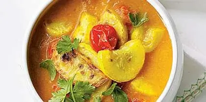 Рецепт желтого рагу из тыквы и карри