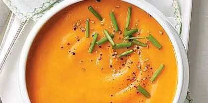 Рецепт супа из моркови, яблок и имбиря