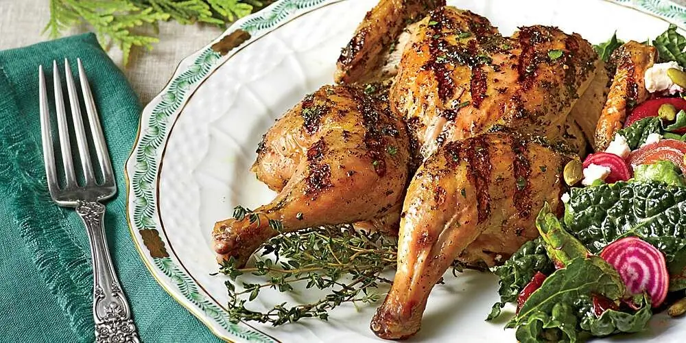 Рецепт курицы-гриль в рассоле с травами