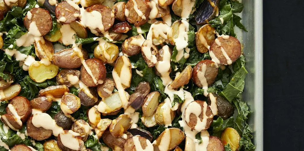 Sheet Pan Patatas Bravas Dinner Рецепт