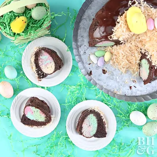 Пирожное "Скрытое яйцо"