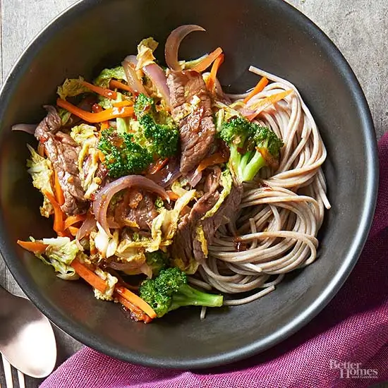 Оранжевый терияки говядина