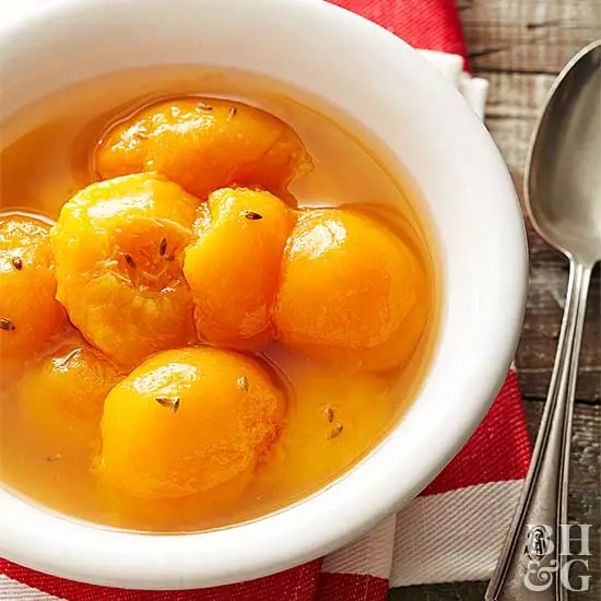 Консервированные медово-лавандовые персики