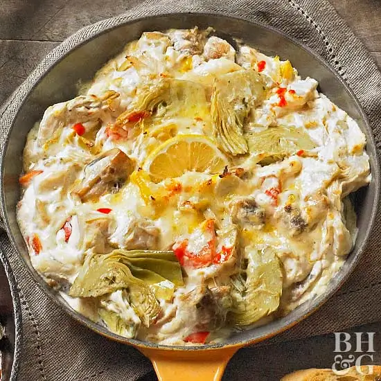 Skillet Lemony Грибно-артишоковый соус