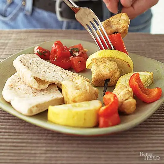 Ближневосточные куриные кебабы