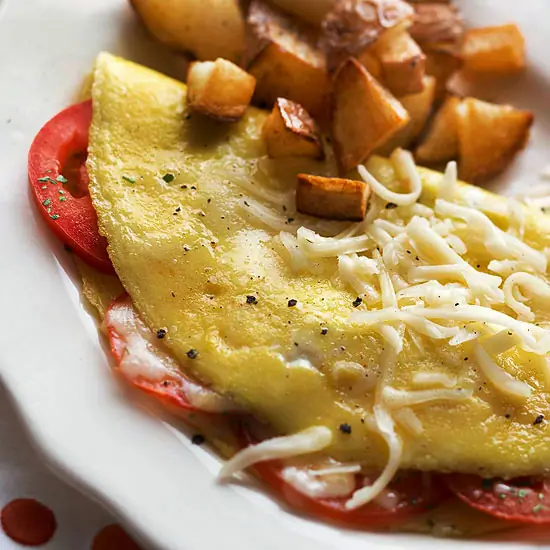 Омлеты из помидоров с Моззереллой