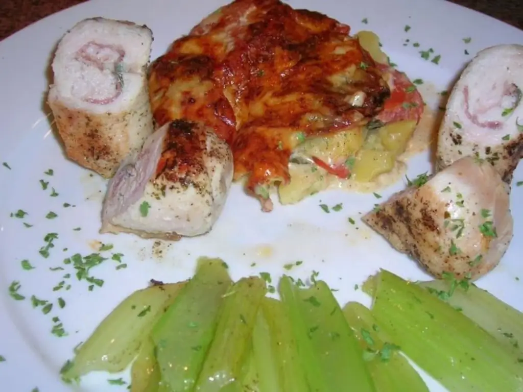 Сальтимбокка из индейки с картофелем