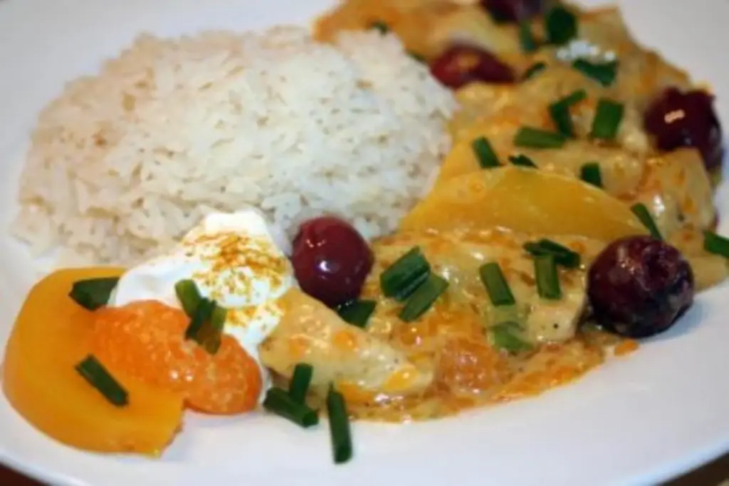 Ломтики индейки в карри