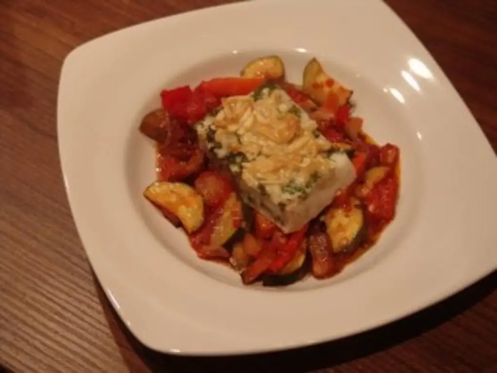 Филе минтая с миндалем