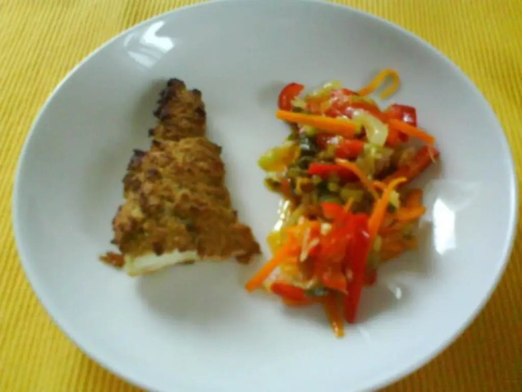 Филе камбалы под горчицей