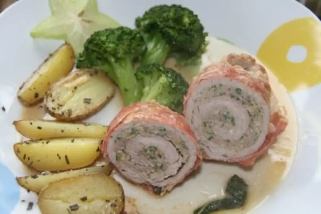 Рулады из телятины с картофелем с розмарином