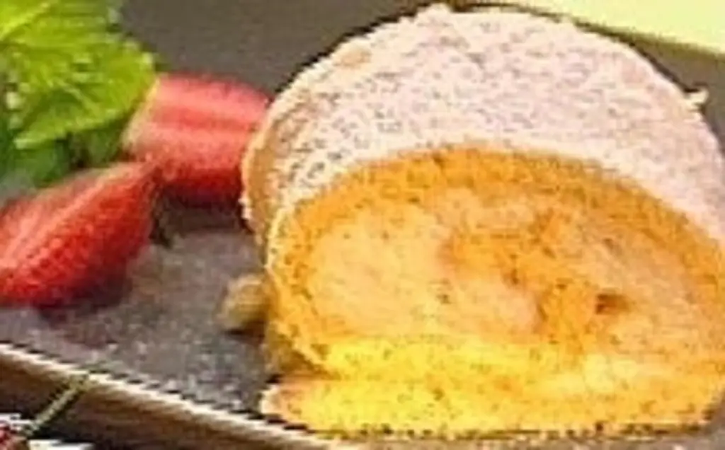 Лимонный рулет с Для бисквита: и яйца