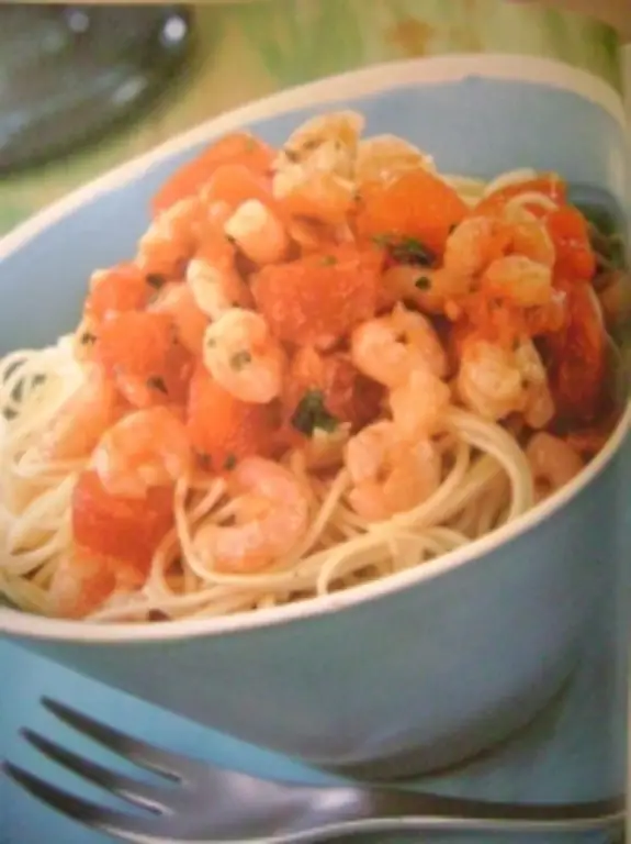 Феттучини с крабовым соусом