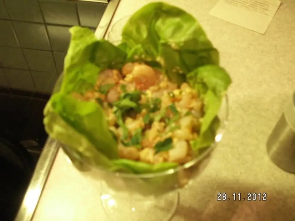 Пикантный коктейль из креветок