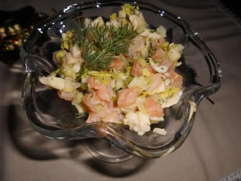 Коктейль из копченого лосося и форели>>