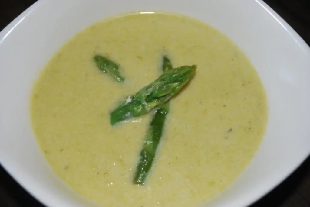 Крем-суп из зеленой спаржи