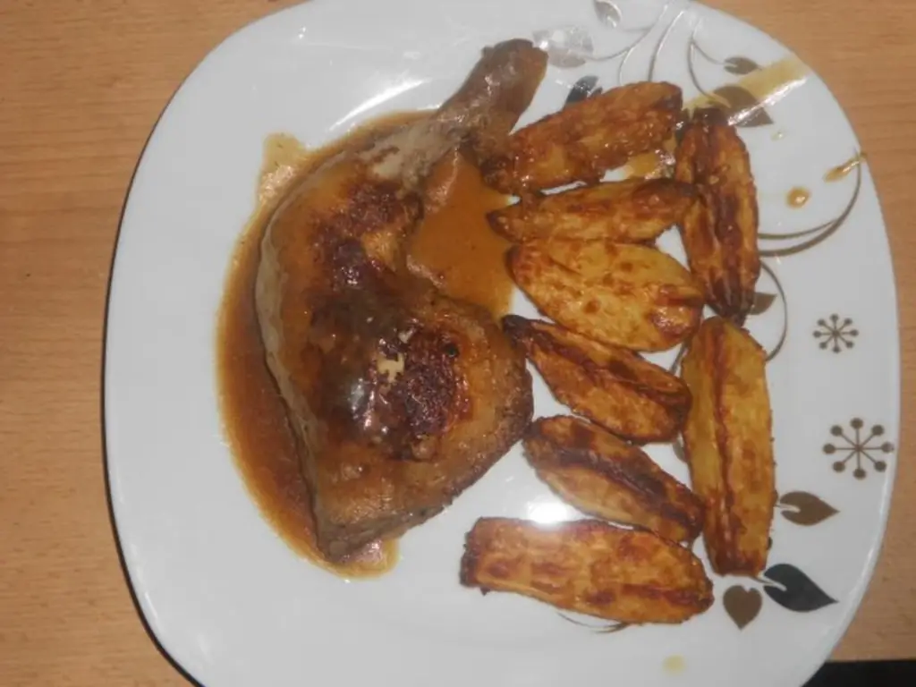 Куриные ножки в испанском чесночном соусе