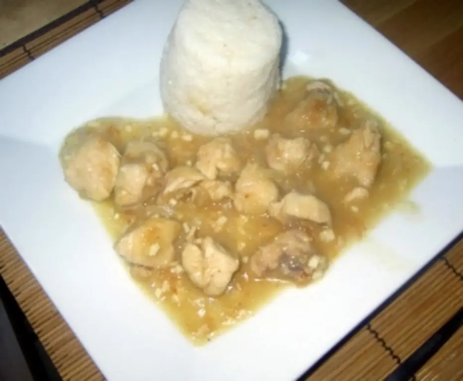 Куриная грудка в чесноке