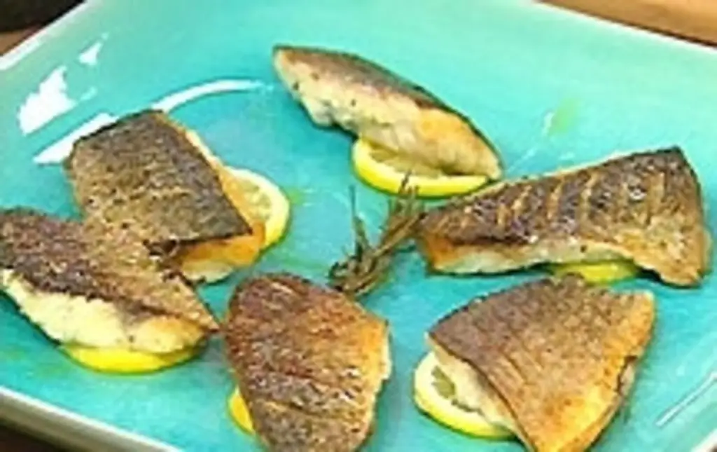 Кефаль с жареным фенхелем