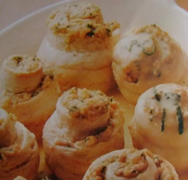 Рыба: Рулетики с начинкой