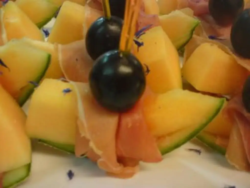 Melon Boat Закуска для закусок в промежутках, прием с шампанским, день рождения