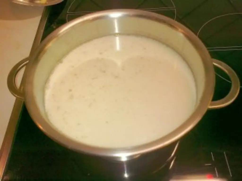 Сырный суп с горным сыром