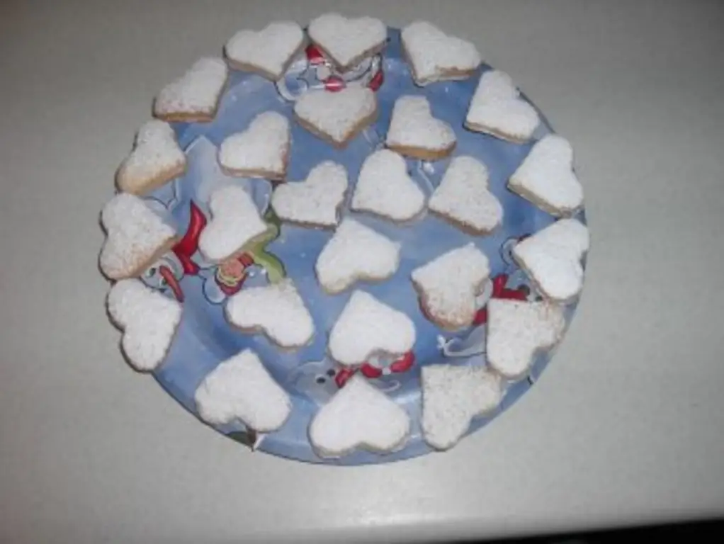 Лимонные сердечки, размягченные с маслом и сахаром