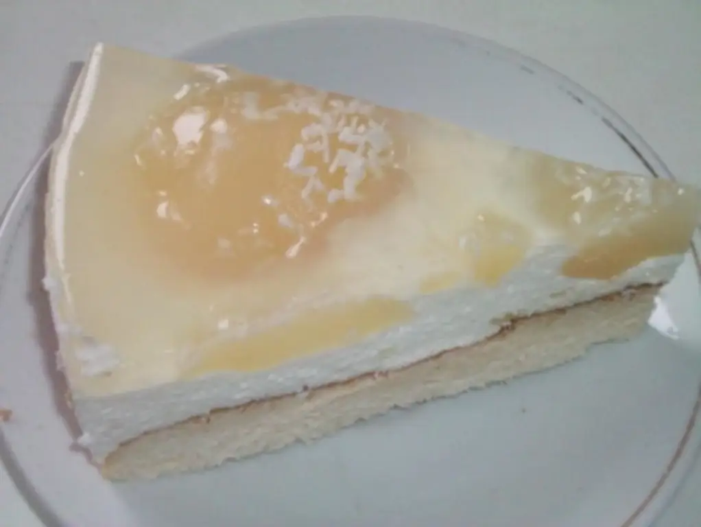 Грушевый творожный торт