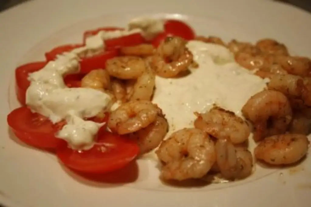 Креветки со сливочным сыром