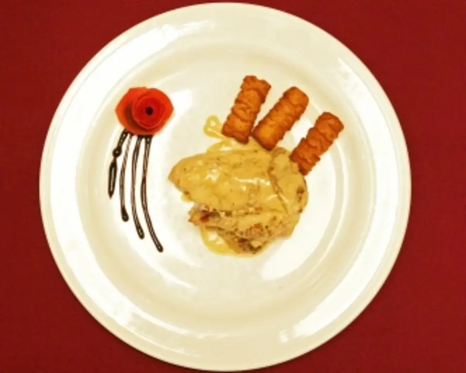 Грудка цесарки с шерри-сливочным соусом (Jens Heppner)