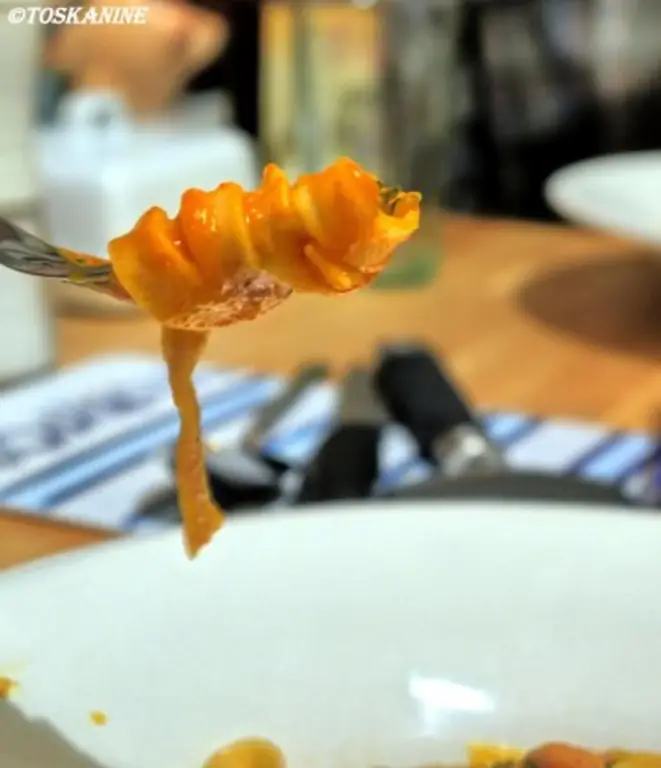 Острая тальятелле с тыквой