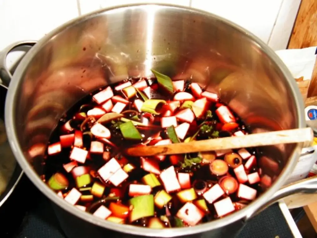 Моя квашеная капуста с красным вином