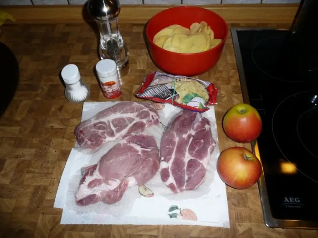 Отбивная, картофель