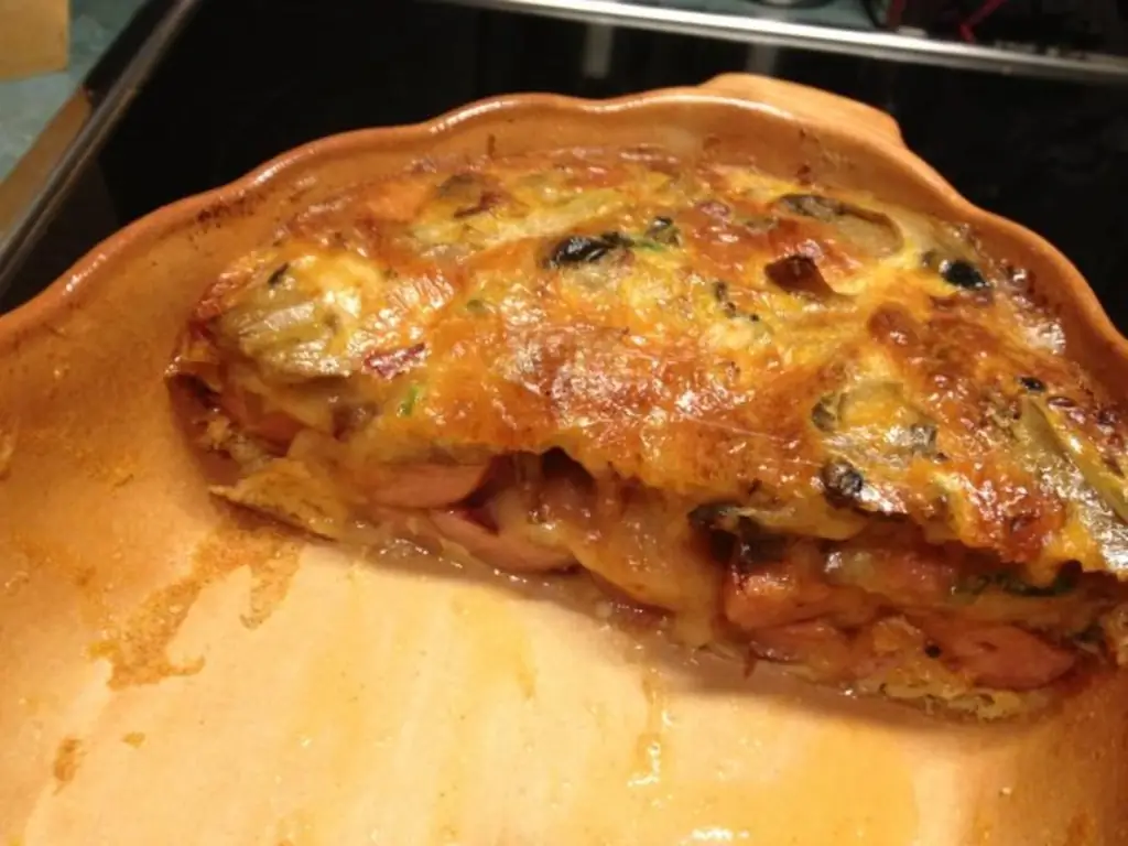 Вареные венские колбаски