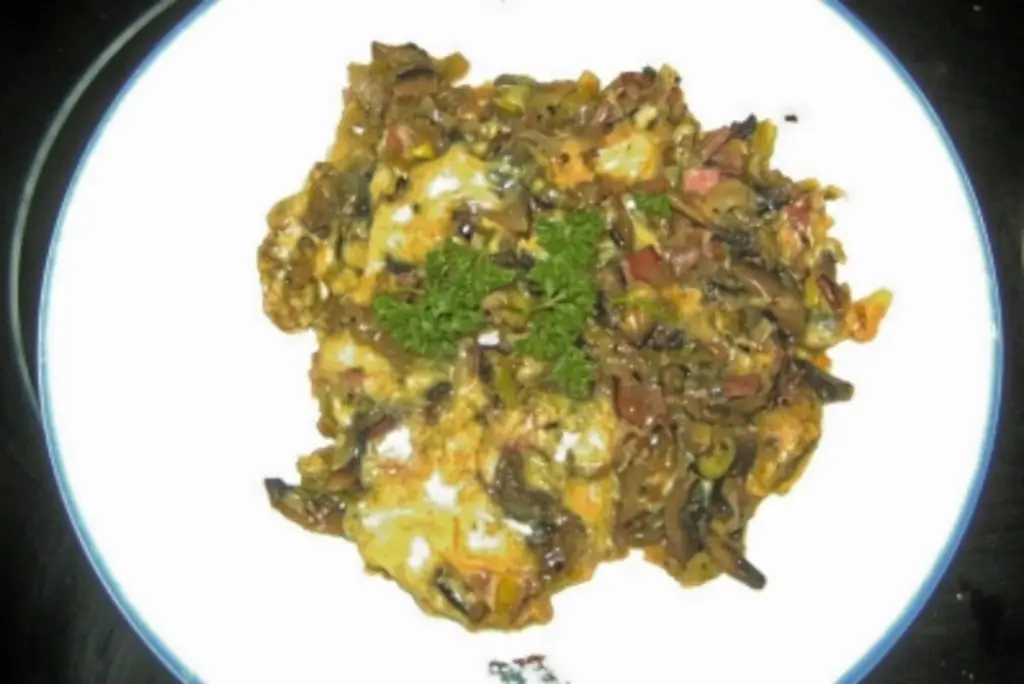 Грибная сковорода с разницей