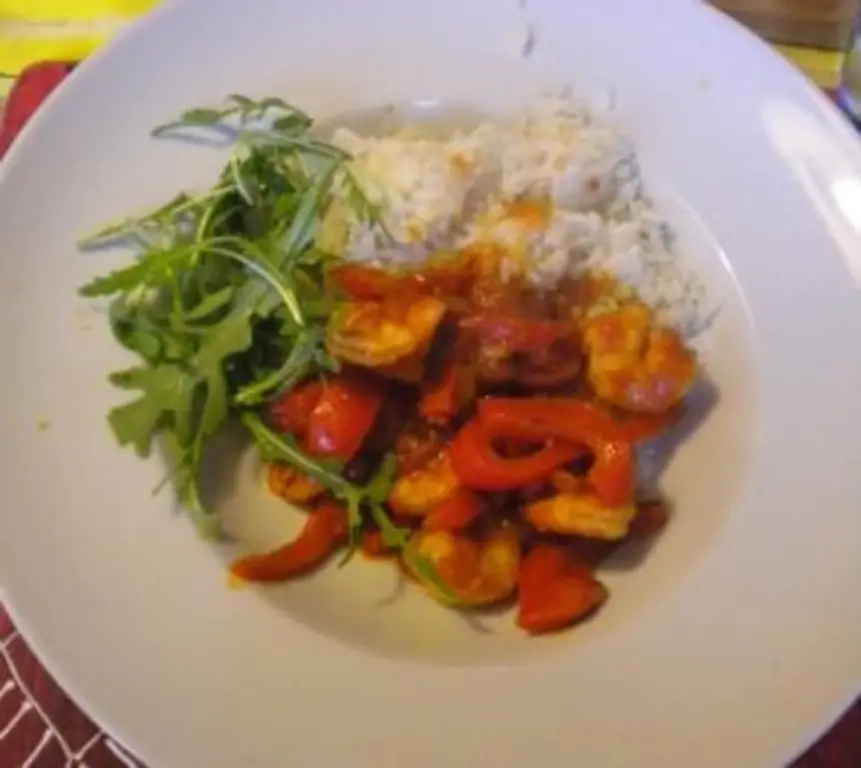 Креветки в томатном соусе