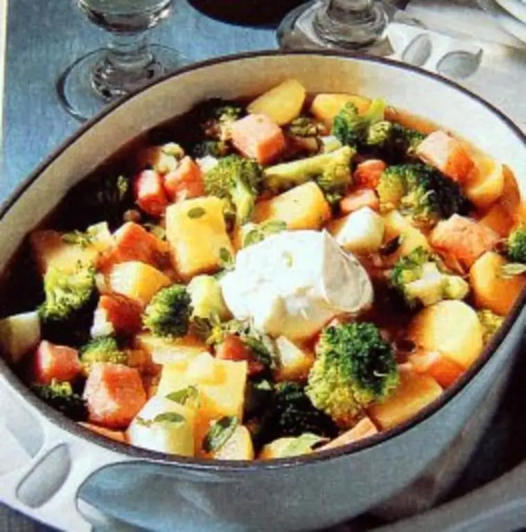 Брокколи рагу с Касселером