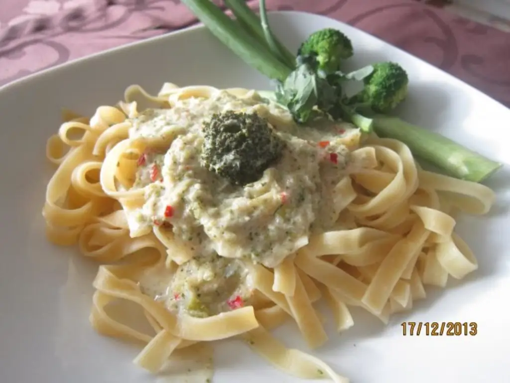 Тальятелле со сливочным сыром