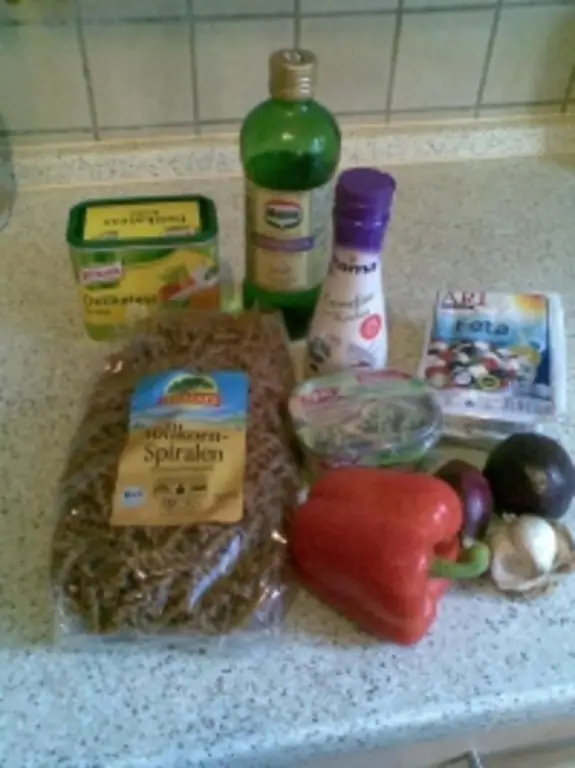 Цельнозерновая паста с фетой