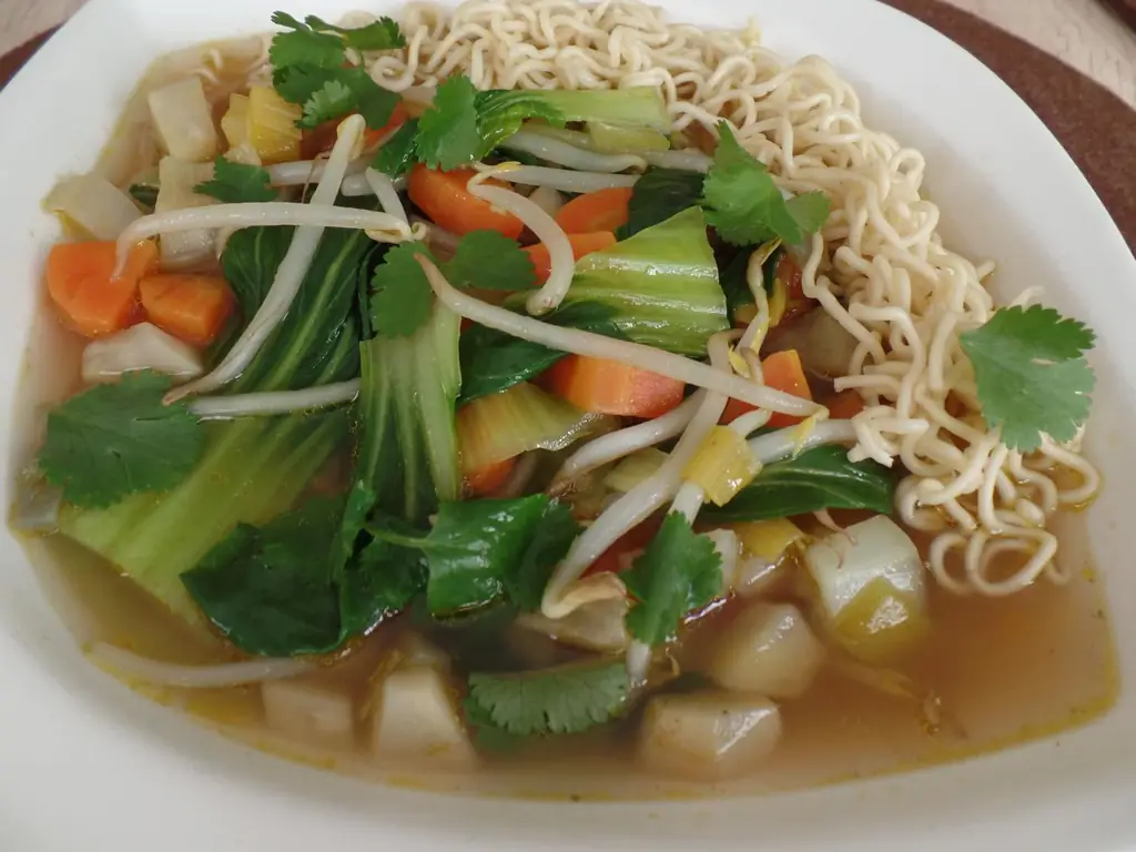 Овощной суп с Пак Чой