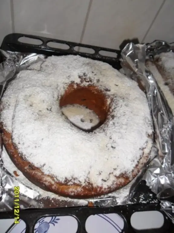 Рождественский столлен с марципаном