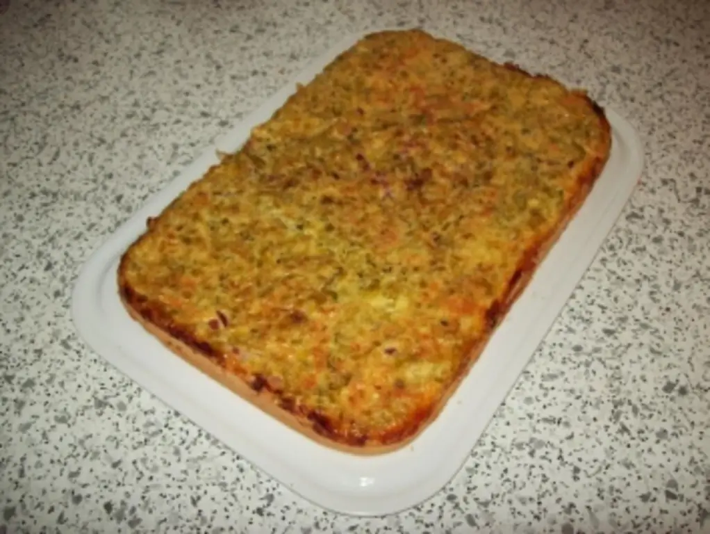 Торт из лука-порея с